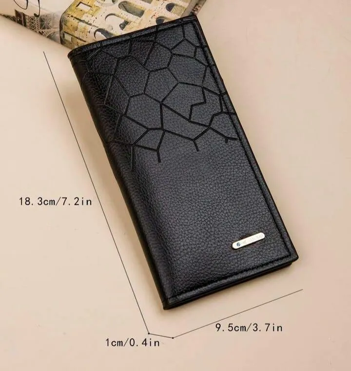 Premium Leather Wallet for Men - Stylish Croc Texture & Durable Design
