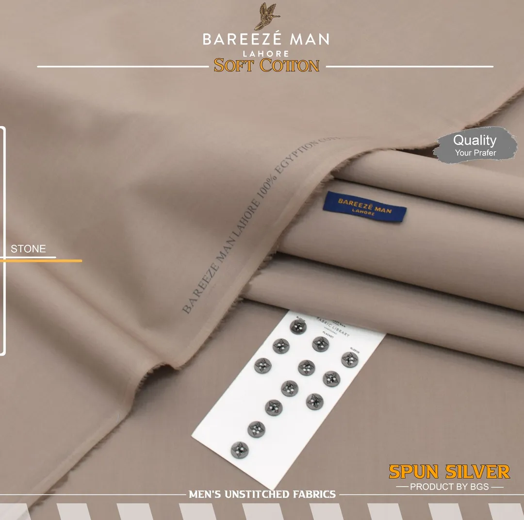 Men Unstitched Cotton Suit Multicolor Summer