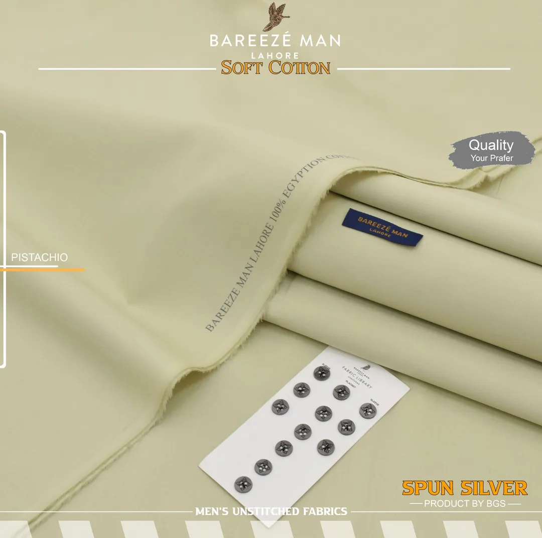Men Unstitched Cotton Suit Multicolor Summer