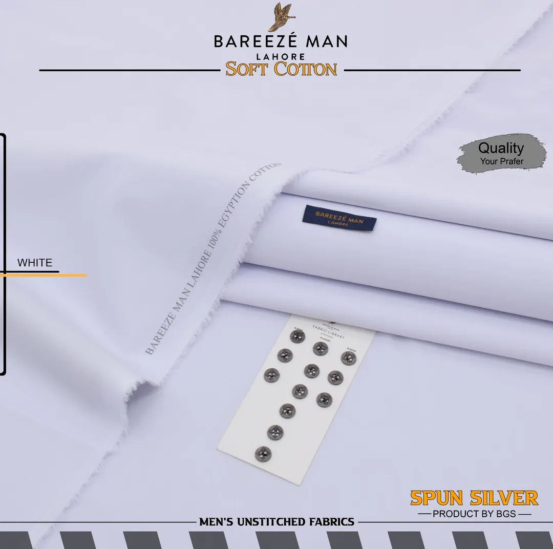 Men Unstitched Cotton Suit Multicolor Summer