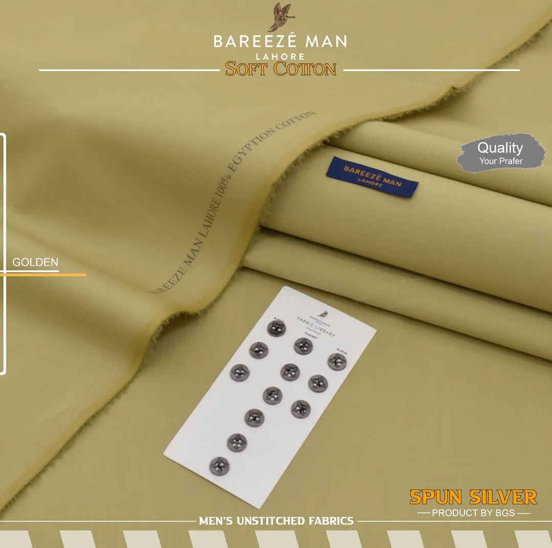 Men Unstitched Cotton Suit Multicolor Summer