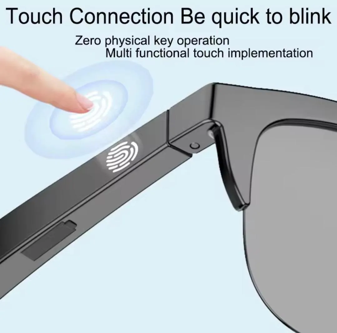 Intelligent Bluetooth Glasses Black Long Range Audio Gaming