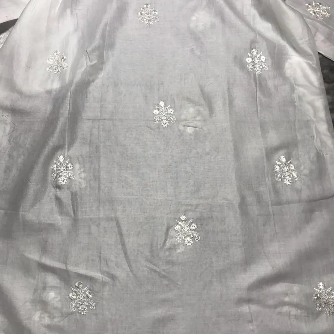White Lawn 2-Piece Kurta & Pants Set for Eid & Office