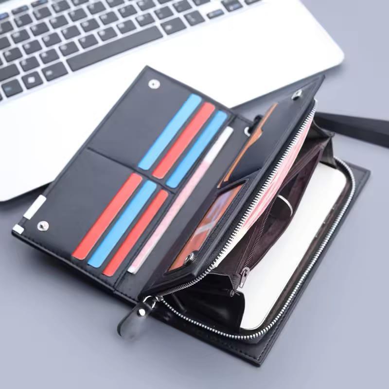 Baellerry PU Leather Long Wallet Multicolor Unisex
