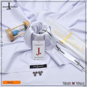 Men’s White Unstitched Wash & Wear Suit