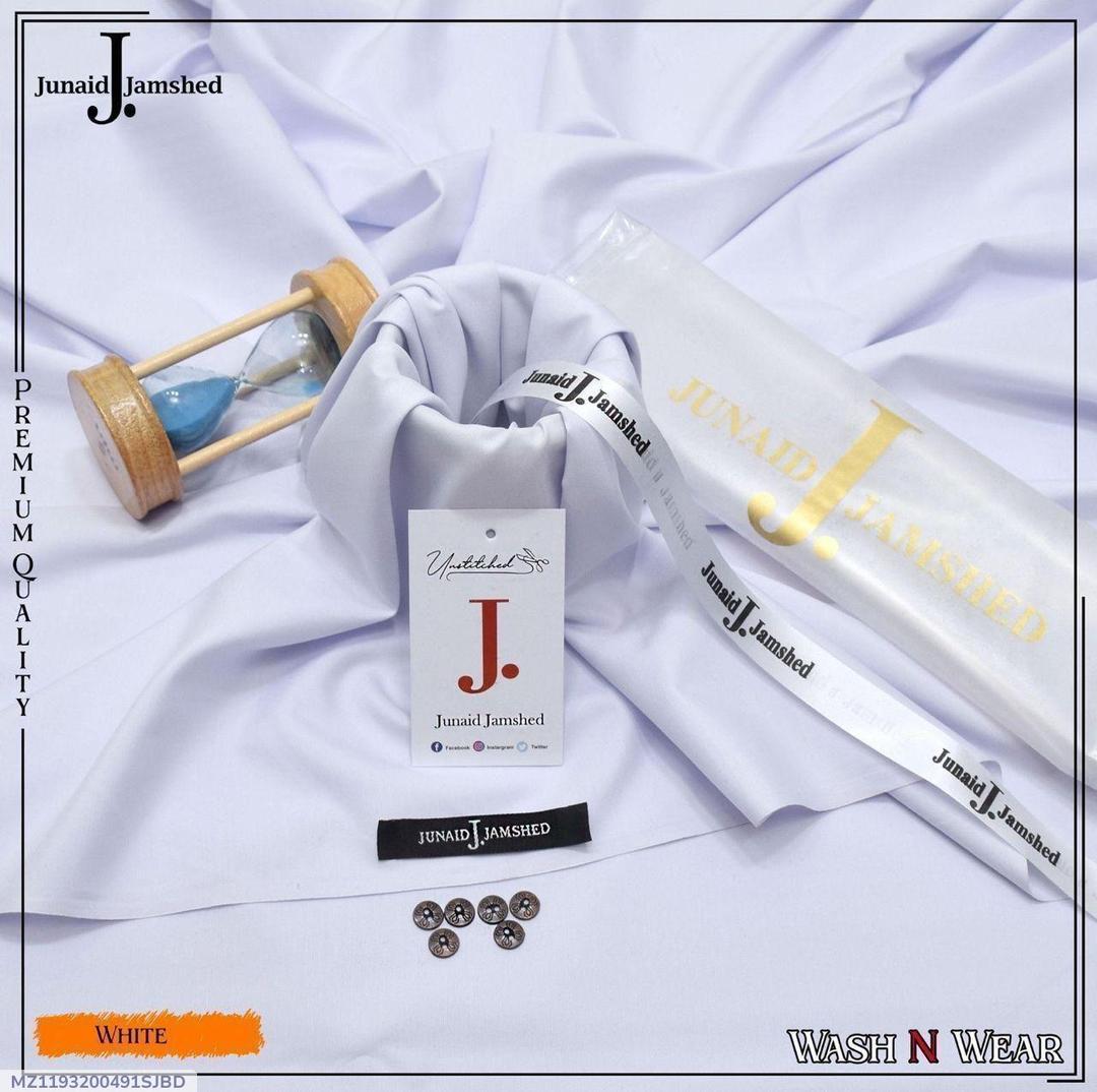 Men's White Unstitched Wash & Wear Suit