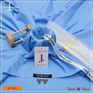 Men’s Sky Blue Wash & Wear Unstitched Suit