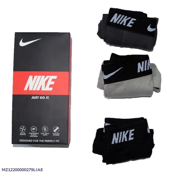 Nike Men Cotton Boxers Black Grey White Pack of 3