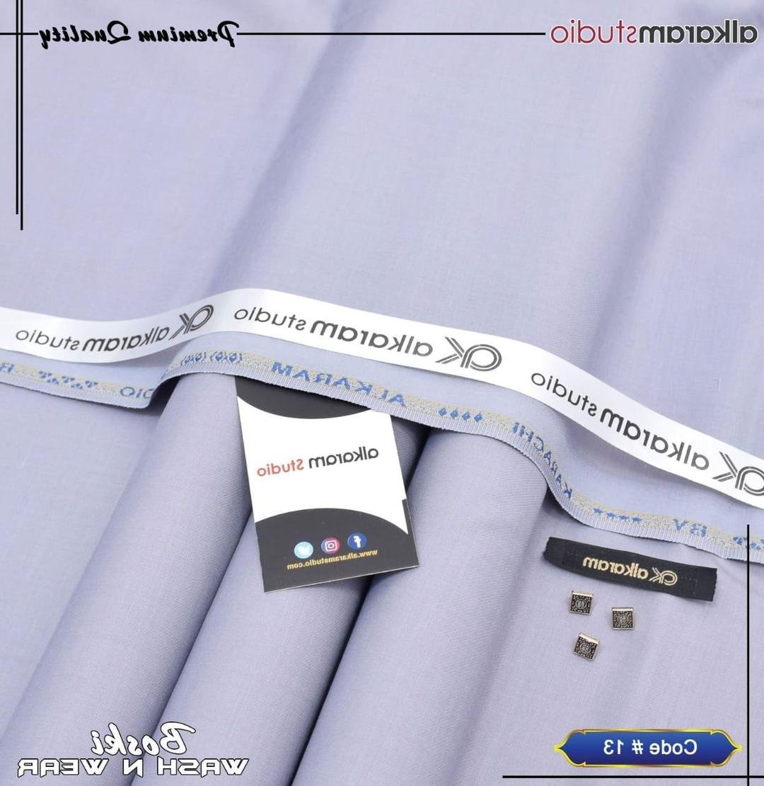 Boski Plain Suit Light Blue Summer Wear Pakistan