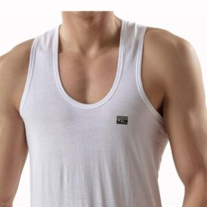 Men Cotton Plain White Undershirt Pack of 6