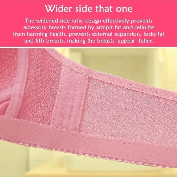Premium Quality Push Up Bra with Lace Detail, Multi Colors, Breathable, Durable