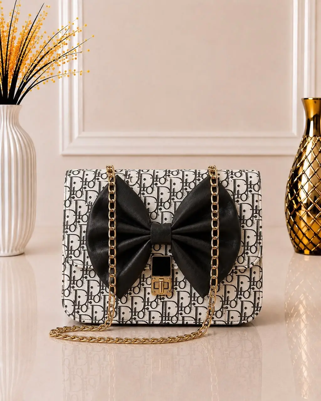 Women's Leather Plain Shoulder Bag