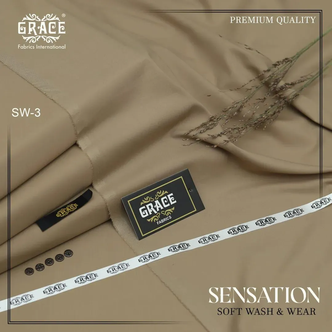 Beige Wash & Wear Men's Suit SW-3