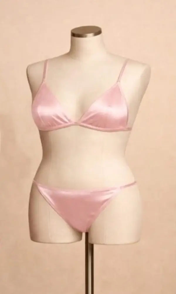 Silk Plain Comfortable And Lightweight Nightwear Set
