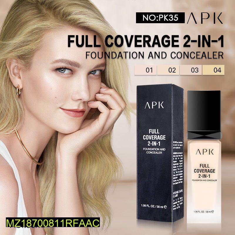 Liquid Foundation & Concealer Set Black Packaging