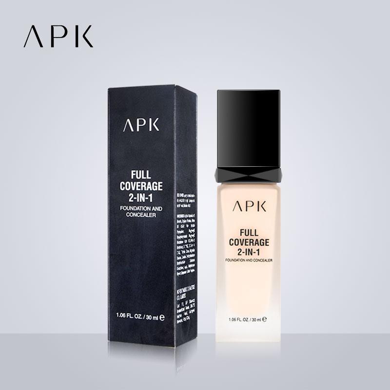 Liquid Foundation & Concealer Set Black Packaging