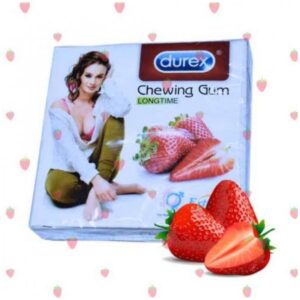 Strawberry Long Lasting Chewing Gum Pack of 8
