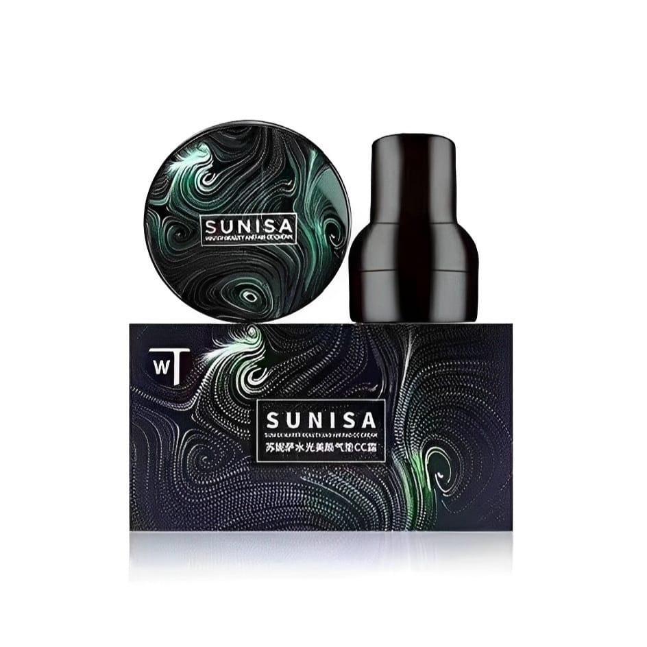Sunisa Air Cushion Foundation Black Green Packaging