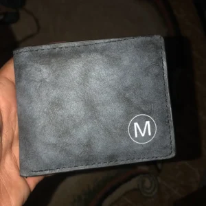 Men’s Leather WalletLeather Wallet for Men Slim Matte Finish Wallet