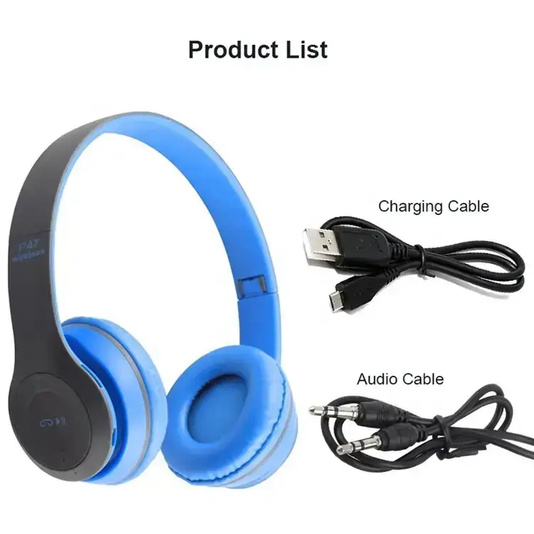 Over Ear P47 High Quality Stereo Wireless Headphone BT Gaming Headset Earpiece Headband Headphone