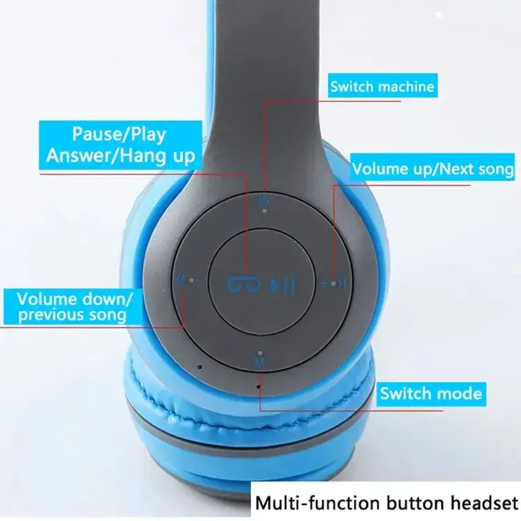 Over Ear P47 High Quality Stereo Wireless Headphone BT Gaming Headset Earpiece Headband Headphone