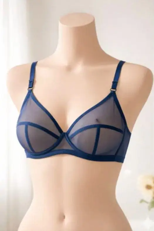 Net Plain Light Weight Bra Top