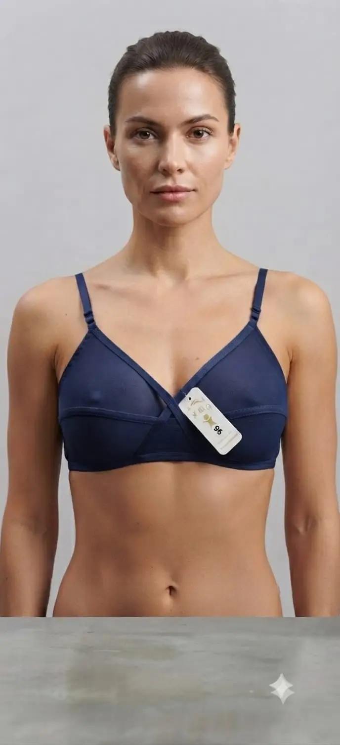 Net Plain Light Weight Bra Top