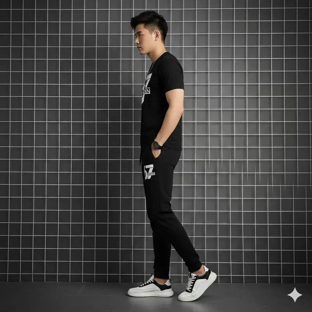 2 Pcs Men's Dri Fit Printed Track Suit