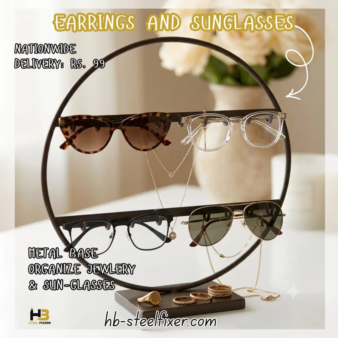 Double Bar Earring & Sunglasses Stand