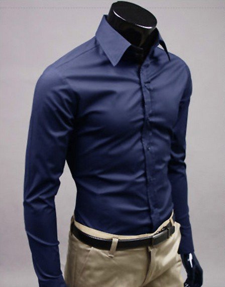 Men's Candy Color Long Sleeve Shirt 17 Colors