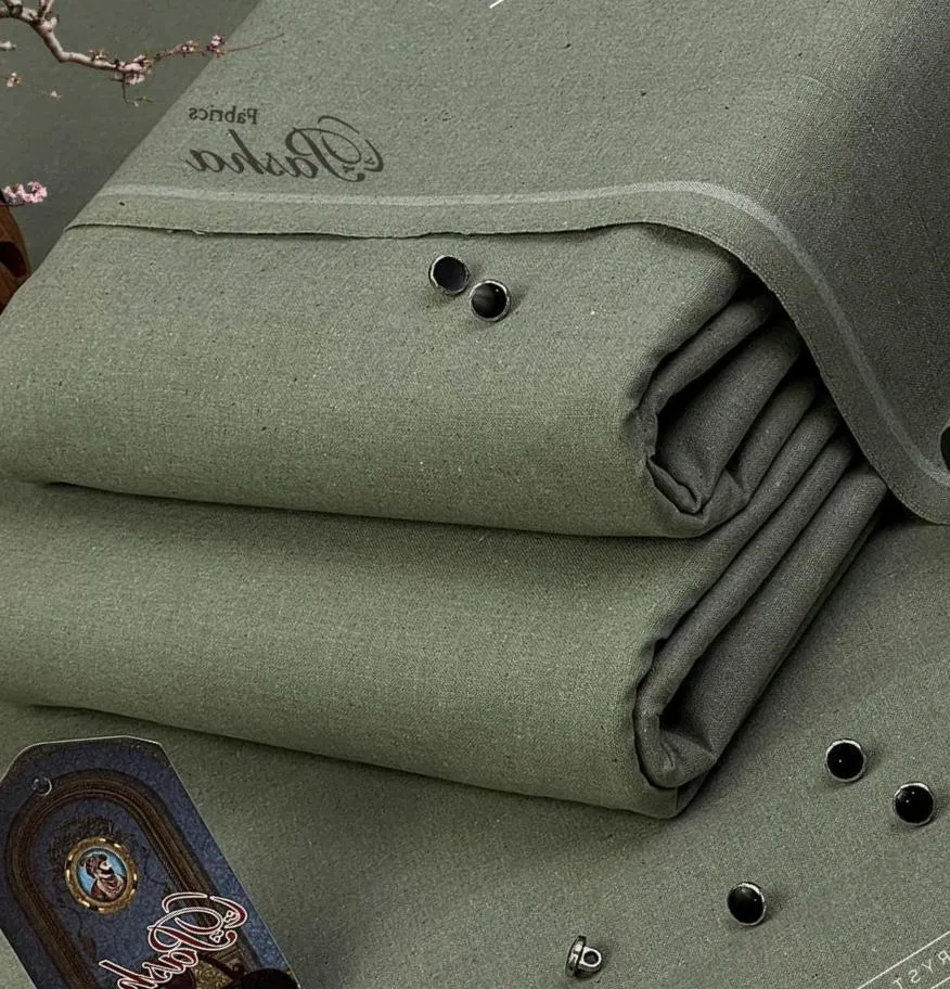 Green Khaddar Men Suit Winter Office Casual Wear