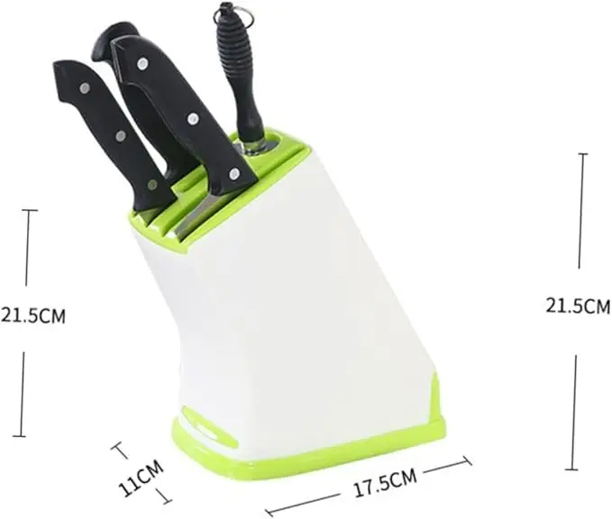 Mess-Free Kitchen Knife Holder – Space-Saving Rack for Knives, Cleaver & Scissors