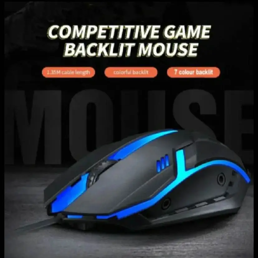 Compact Wireless RGB Gaming Mouse - 1 Pcs