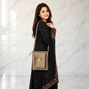 Women’s Royal Vertical Sling Shoulder Bag With Long Strap
