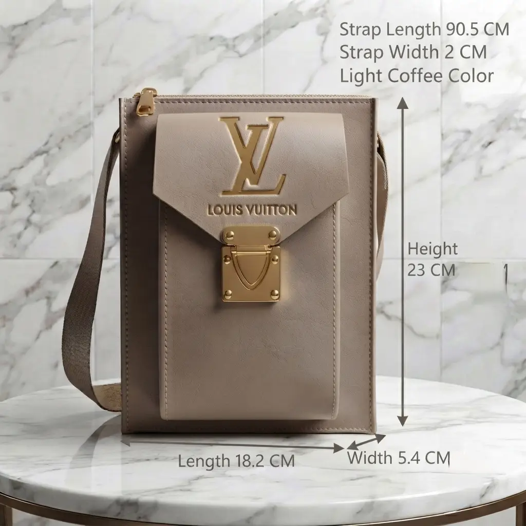 Women's Royal Vertical Sling Shoulder Bag With Long Strap