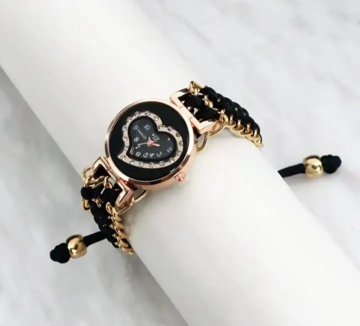 Heart Shaped Stylish Women's Bracelet Watch