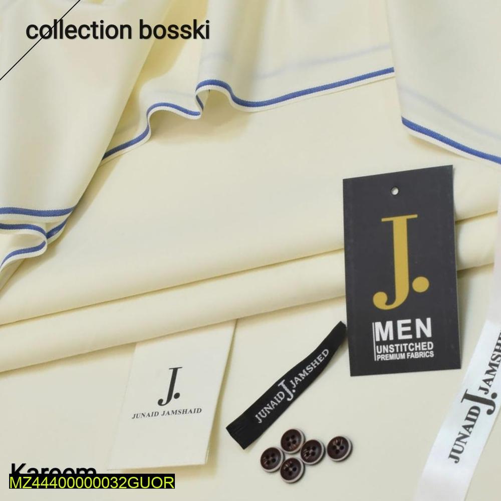 Men's Unstitched Boski Plain Suit Kareem