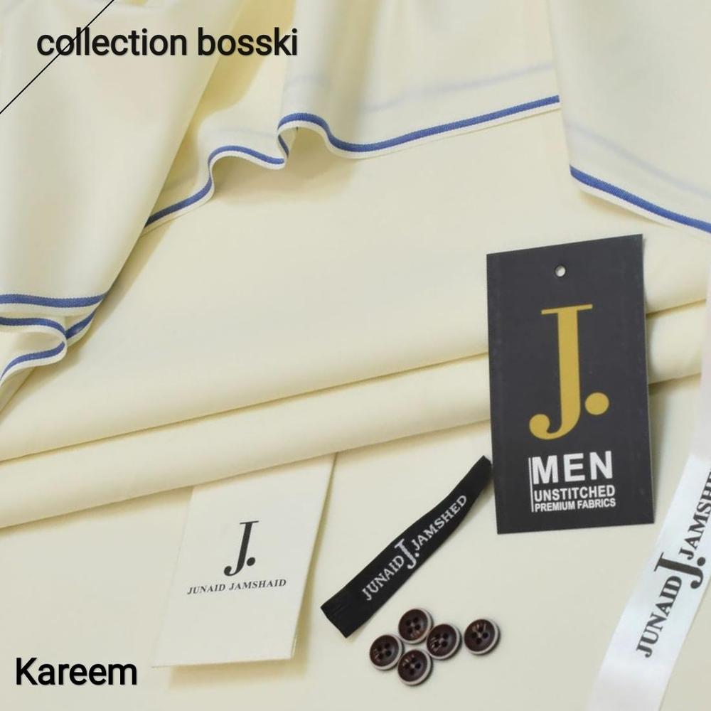 Men's Unstitched Boski Plain Suit Kareem