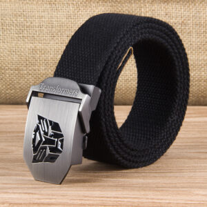 Transformers Canvas Belt for Men Casual Black