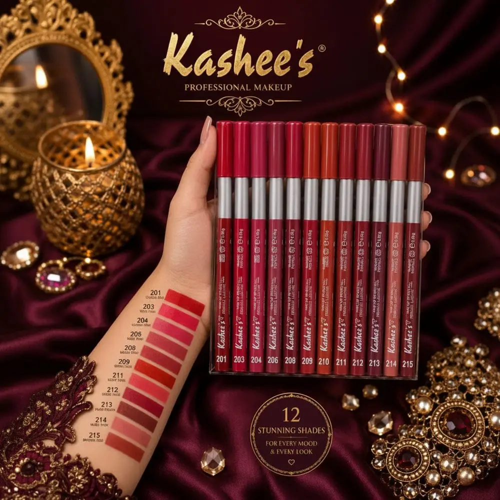 Kashees Creamy Texture High Pigmented Lip Pencils,6 Pcs