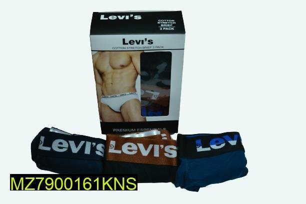Levi's Men Cotton Stretch Briefs Pack of 3