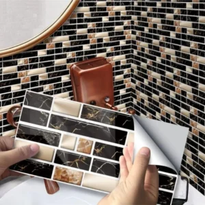 Wall Sticker Marble Design Waterproof Easy Apply