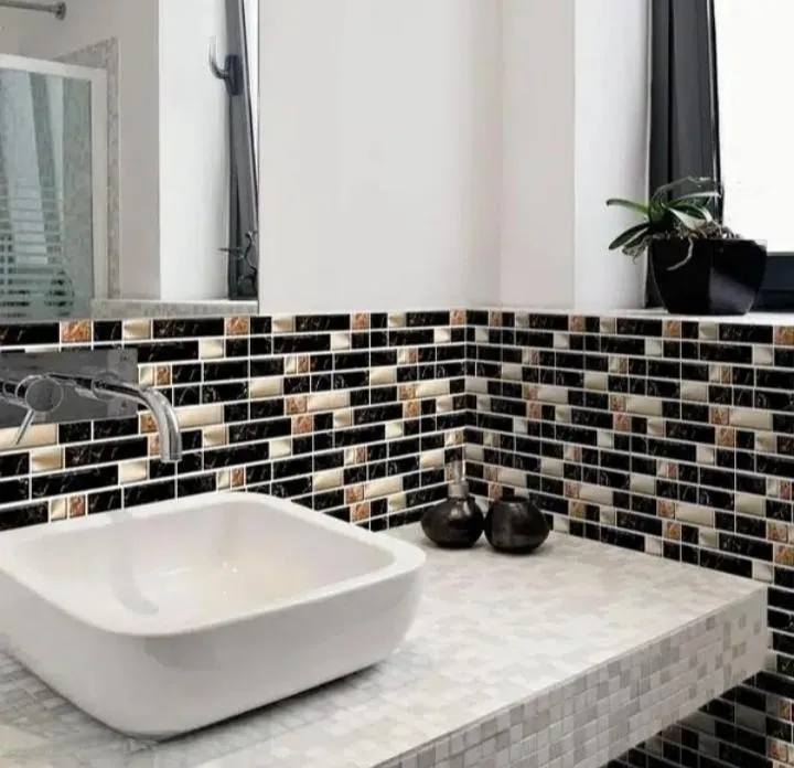 Wall Sticker Marble Design Waterproof Easy Apply