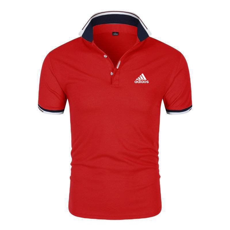 Men Slim Fit Polo Shirt White Navy Trim